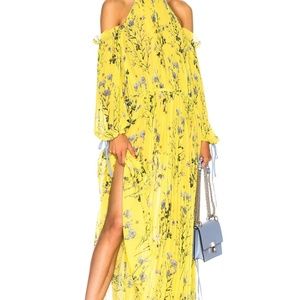 NWT Self Portrait Pleated Maxi Dress